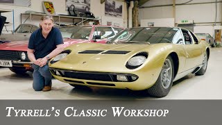 Lamborghini Miura S  RoadTesting a Complete Groundup Restoration  Tyrrells Classic Workshop [upl. by Jake]