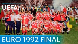 Denmark v Germany UEFA EURO 92 final highlights [upl. by Dasie]