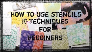 How to use a stencil for Beginners 10 Easy Techniques for Using Stencils  Stencil Tips [upl. by Eldwun]