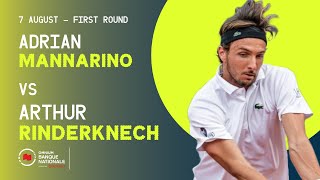 MANNARINO VS RINDERKNECH  NATIONAL BANK OPEN  MONTRÉAL  ROUND 1 [upl. by Nuahsor348]