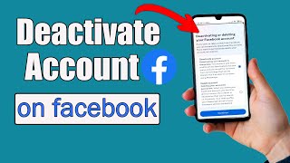 How To Deactivate Facebook Account 2024 [upl. by Norda]