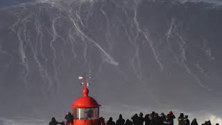 Biggest Wave Ever Surfed  Nazare  World Record [upl. by Luttrell]