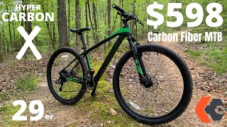 598 Hyper Carbon X 29er Carbon Fiber Mountain Bike from Walmart [upl. by Manup]