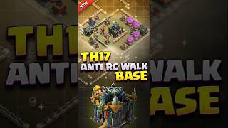 BEST TH17 ANTI RC Walk BASE 2024 ⚒️ INSANE Town Hall 17 Base Link  Analysis amp Replays [upl. by Shurlocke]