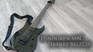 Lundgren M8C  Ibanez RG2228 [upl. by Ihcur]