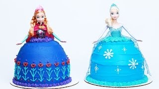 HOW TO MAKE A DISNEY PRINCESS SISTERS CAKE  NERDY NUMMIES [upl. by Klemens]