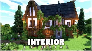 Minecraft How to Build a TavernInn Interior Tutorial [upl. by Napra542]