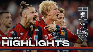 GENOA 4  1 ROMA  HIGHLIGHTS  Serie A 202324 [upl. by Hendel688]