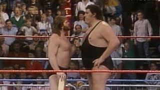 quotHacksawquot Jim Duggan vs Andre the Giant June 4 1988 [upl. by Eerdua]