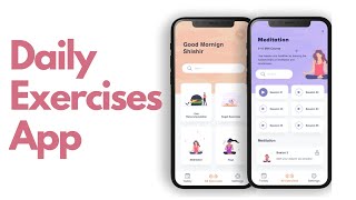 Daily Exercises App  Flutter UI  Speed Code [upl. by Ferne]