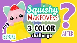 Squishy Makeover 3 Color Challenge [upl. by Amandie]