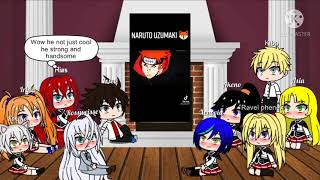 Highschool dxd reaction to naruto part 1 part 2 [upl. by Elleimac244]