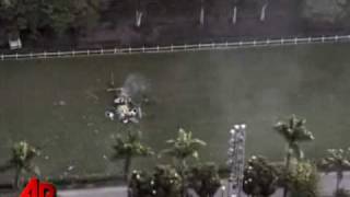 Raw Video Helicopter Crash Caught on Tape [upl. by Melisent]