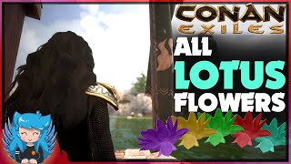 QUICK LOTUS BLOSSOM LOCATIONS GUIDE  Conan Exiles [upl. by Vargas]