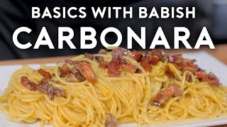 Carbonara  Basics with Babish [upl. by Ebba]