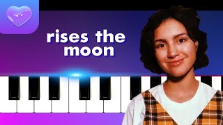 Liana Flores  rises the moon Piano tutorial  piano sheet music [upl. by Magan]