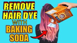 4 Easy Ways to REMOVE HAIR DYE With BAKING SODA [upl. by Su128]