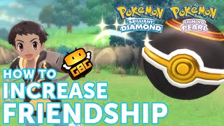 Pokémon BDSP  How to Increase Friendship [upl. by Terryn925]