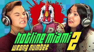 HOTLINE MIAMI 2 REACT Gaming [upl. by Turner]