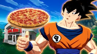 DBFZ Shorts Goku Delivers A Pepperoni Pizza [upl. by Wald]