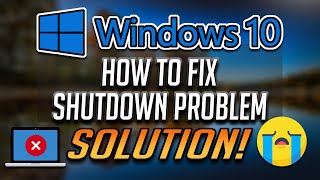 Fix Windows 10 Shutdown Problem  Step By Step FIX 2025 [upl. by Yrrehc]