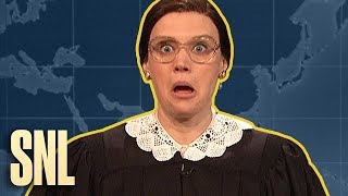 Weekend Update Rewind Ruth Bader Ginsburg Part 1 of 2  SNL [upl. by Armillas]