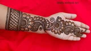 Simple arabic mehndi designs for front hands [upl. by Iow]