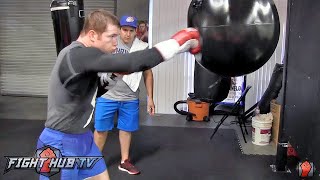 Canelo Alvarez COMPLETE Boxing workout for Miguel Cotto Cotto vs Canelo video [upl. by Olav]