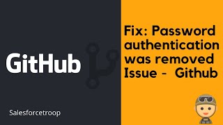 Fix  Github password authentication was removed issue  MacOSWindows [upl. by Duax198]