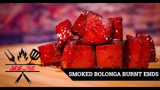 Smoked Bologna Burnt Ends  Traeger Grill  ACE that Que [upl. by Durware]