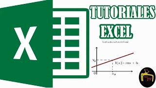 COMO GRAFICAR UNA FUNCION LINEAL EN EXCEL [upl. by Daas]