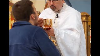 Receiving the Eucharist in the Byzantine Catholic Church [upl. by Ardaid]