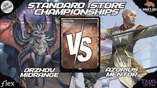 Orzhov Midrange VS Azorius Mentor MTG Standard [upl. by Anstus]