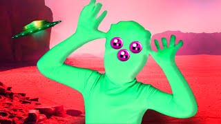 Alien Dance Song  Funny Green Alien Dance for Kids  Space Trip Music [upl. by Meggi387]