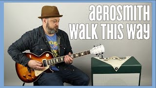 Aerosmith Walk This Way Guitar Lesson  Tutorial [upl. by Katlin]