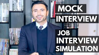 Job Interview Simulation and Training  Mock Interview [upl. by Tomkiel]