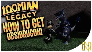 How To Find Secret Cave and How To Get Obsidrugon  Loomian Legacy [upl. by Atteoj]