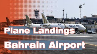 Plane Landings at Bahrain Airport [upl. by Granoff]