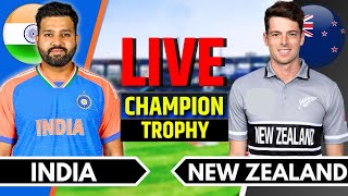 India vs New Zealand Match 12  Live Cricket Match Today  IND vs NZ  Champions Trophy Last 40 Ov [upl. by Hollinger889]