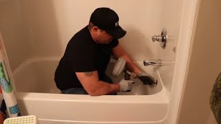 Best Way To Fix A Slow Draining Tub  Slow Draining Issues [upl. by Euqinom]