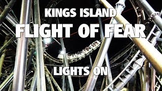 Flight of Fear  LIGHTS ON  Kings Island [upl. by Accebor858]