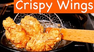 Crispy Fried Chicken Wings Recipe [upl. by Kcirrag]