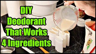 DIY All Natural Deodorant at Home Just 4 Ingredients [upl. by Oinegue]