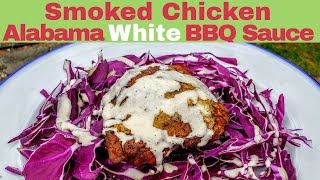 Smoked Chicken  Alabama White BBQ SAUCE  Pit Boss Pellet [upl. by Eyllom]