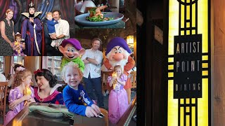 Storybook Dining at Artist Point with Snow White  Wilderness Lodge [upl. by Namharludba]