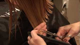 HOW TO CUT GIRLS HAIR  Basic Girls Trim  hair tutorial [upl. by Verlee]