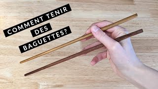 JE VOUS MONTRE COMMENT TENIR DES BAGUETTES  HOW TO USE CHOPSTICKS  HOP DANS LE WOK [upl. by Julienne]