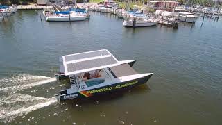 STEVI  Boat Powered by Solar Energy [upl. by Seuqram]