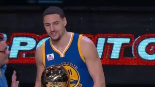 Klay Thompson Wins Foot Locker ThreePoint Competition [upl. by Dlorah653]