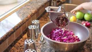 Salad Master Demonstration  Shredded Cabbage Salad Plus [upl. by Laenahtan]